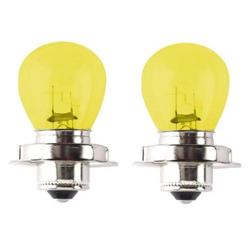 2x Ampoule 6v 15w P26s Jaune Cyclomoteur Scooter Moto