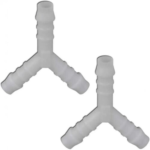 2x Raccord Durite Y Diametre 6mm Connecteur De Tube 3 Voies Tuyau Carburant Eau Huile Essence Mobylette Voiture Moto Scooter