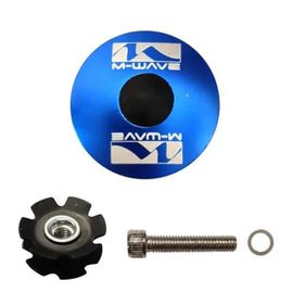 Bouchon De Direction Aluminium Bleu Tube 1 1/8" Cyclingcolors - Vtt Vtc Ville Route