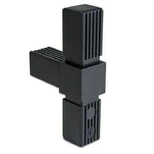 1x Connecteur de tube carré A = 30mm 3 voies en T plastique 30x30 étagère