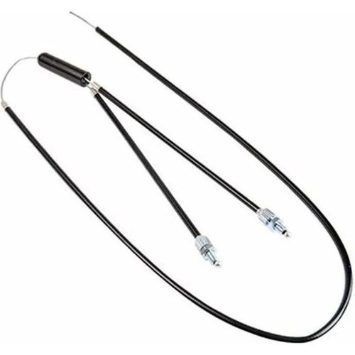 Kit Cable De Frein Inferieur Rotor Bmx Freestyle 2x200mm/700mm Gaine Noir Vis Butee Reglage
