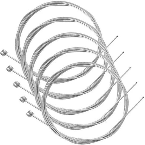 5x Câble De Frein Vélo Universel Vtt Vtc Bmx Ville 2m 1.5mm Cycle Acier Galvanisé