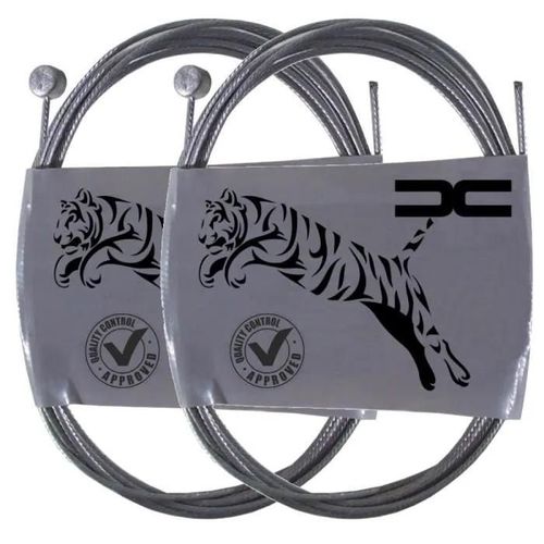 2x Cable De Frein Velo Vtt Ville Avant Arriere Tete Marteau Qualite Acier Cycle