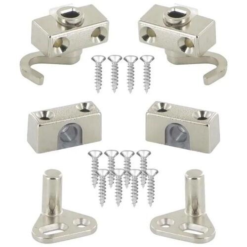 Kit de fixation - cyclingcolors - Serrure espagnolette - Blanc - Meuble - Armoire