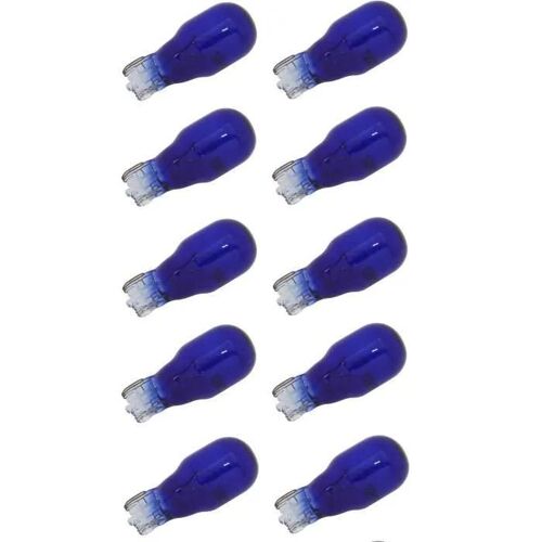 10x Ampoule 12v 10w T13 W2.1x9.5d Bleu Voiture Moto Scooter Mobylette
