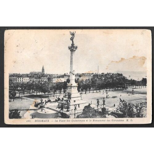 C.P.A. Bordeaux - Place Des Quinconces