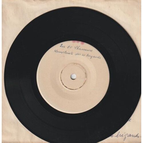 Document Sonore Monoface 45 - Lapin Agile - Les 80 Chasseurs - Complainte Des 30 Brigands - Dizmètre 175 Mm - Centre