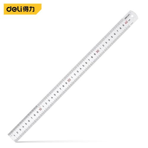 règle droite en acier inoxydable,règle de précision en métal épais avec échelle,outils de mesure,fournitures de bureau,1 pièce,15/20/30/40cm - Type 400mm