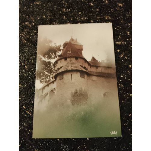 Carte Postale Marron Vert " Le Château Du Haut Koenigsburg En Alsace" Vintage Années 90.