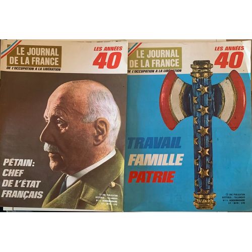 - Journal De La France - Les Années 40-  Une Publication  Historia Et Tallandier — 1971-  Avec Fascicule  À L’Intérieur - Histoire - 2 Revues -