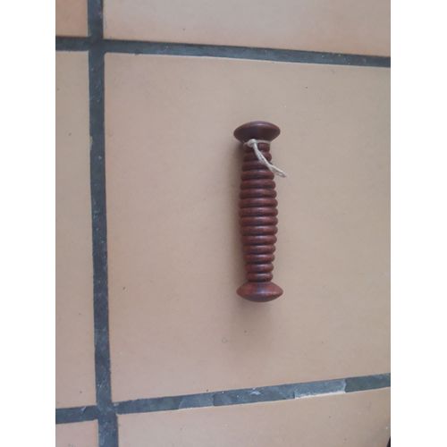 Rouleau Bois  Sculpté  Massif De Massage Pied Jambe Article De Soin Decontraction Assouplissement Detente Du Corps Bien Etre