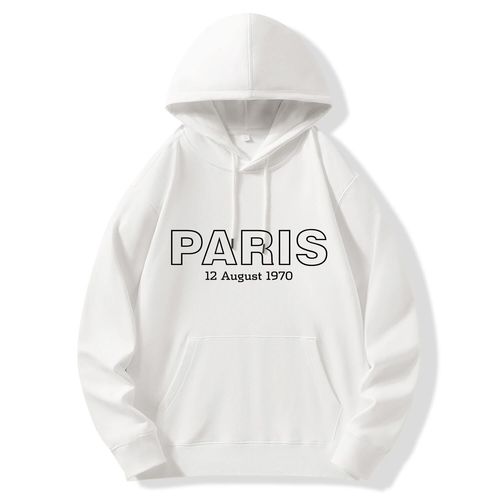 Pull À Capuche Unisexe - Sweat-Shirt Fan De Paris - Veste D'automne/Hiver