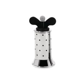Moulin À Poivre - Alessi - 9098 - Acier Inoxydable 18/10 - Noir - Ø6,3 H.11 Cm