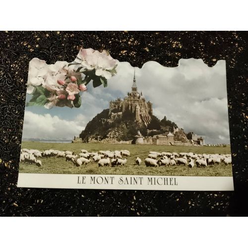 Carte Postale Colorée "Le Mont Saint Michel" Vintage Années 90.