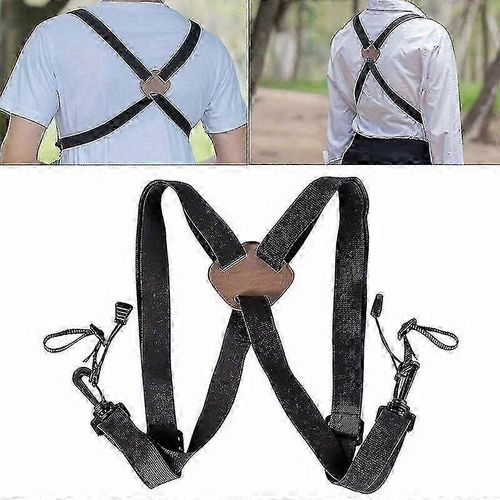 Harnais en X réglable pour jumelles, sangles d'épaule élastiques et durables, accessoires optiques pour jumelles et appareil photo