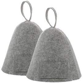 Lot de 2 bonnets de sauna en feutre pour femme, respirants, pour la douche et la salle de bain