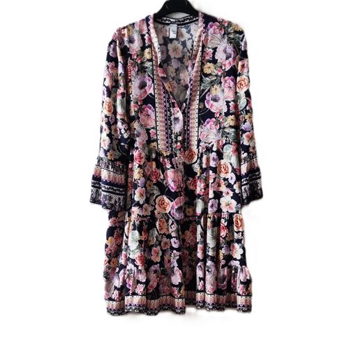 Robe Italy Series Tu Multicolore Motifs Fleurs
