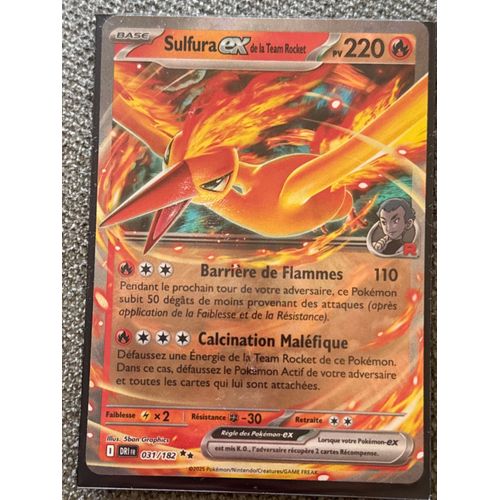 Carte Pokémon Sulfura Ex Ev10 031