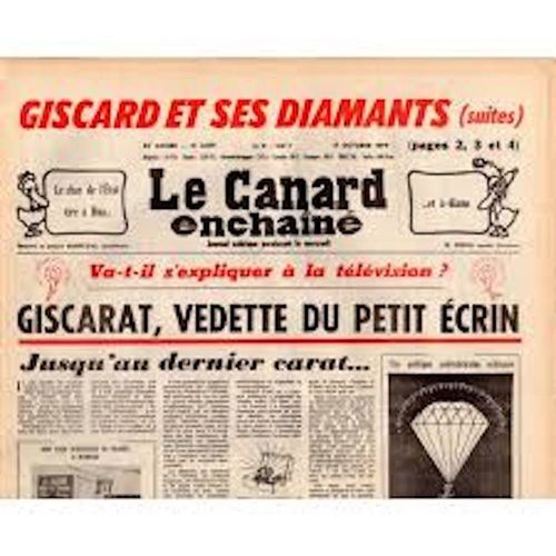 Canard Enchaine (Le) [No 3077] Du 17/10/1979 - Giscard Et Ses Diamants - Escaro - G. Mace.