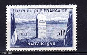 12ème Anniversaire De La Bataille De Narvik (Norvège) : Monument Aux Soldats Et Marins Français Année 1952 N° 922 Yvert Et Tellier Luxe