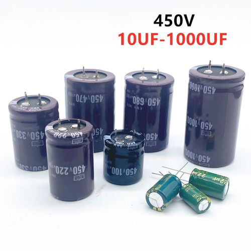Condensateur électrolytique en aluminium,450V,10UF-1000UF,450V,10UF,22UF,33UF,47UF,68UF,220UF,330UF,470UF,680UF,1000UF,20% UF,1 pièce par lot - Type 450V470UF 35X40MM