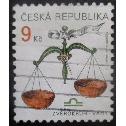 Republique Tcheque N°212 Balance Oblitéré