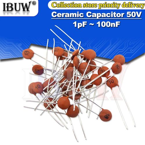 Condensateur céramique 50V,100 pièces,1pF   100nF 0.1uF 104 4.7dissolve 1022dissolve 33dissolve 47dissolve 100dissolve 101 220dissolve 10NF 330dissolve 470dissolve 1NF 103 47NF ibuw - Type 1pF