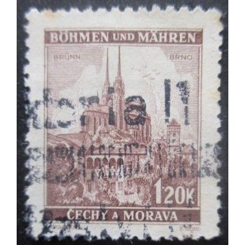 Boheme Et Moravie N°49 Cathédrale De Brno Oblitéré