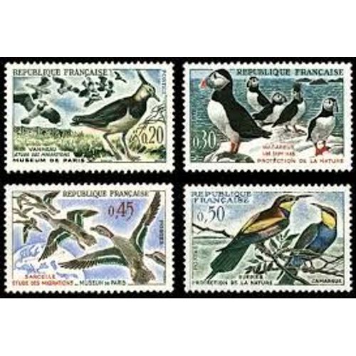 Oiseaux Série Complète Année 1960 N° 1273 1274 1275 1276 Yvert Et Tellier Luxe