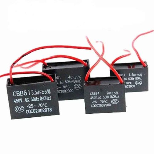 Condensateur de démarrage de ventilateur CBB61 450V 0.8/1/1.2/1.5/2/2.5/3/3.5/4/4.5/5/6/7/8/10/12/14/15/16/18/20/25UF pour hotte de cuisine 400V 500V - Type 3.5UF #A