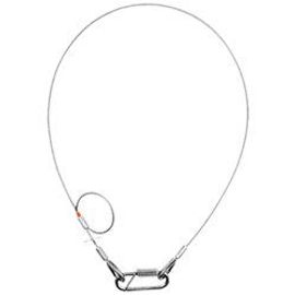 Safety Cable 4 mm - BGV-C1 100 cm Argent