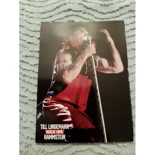 Carte Postale Colorée "Till Lindemann(Rammstein)"Années 2000.