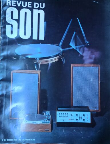 Revue Du Son Arts Sonores Et Techniques Audiovisuelles N° 224 - Décembre 1971