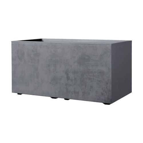 Deroma Jardinière Muret Millennium R - Ashgrey - 78,5x39 X H39,1 Cm - A Réserve D'eau