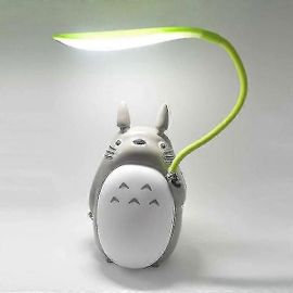 Lampe De Bureau Rechargeable Usb Totoro, Veilleuse Créative À Double Usage (Ventre Blanc Chinchilla)