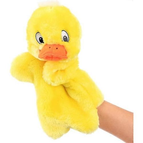 Marionnette à main en peluche de canard, jouet animal interactif pour jeux de rôle