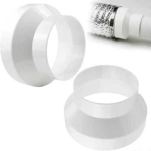 2 pièces Réducteur de conduit ABS Adaptateur de conduit 150 mm à 100 mm Réduction de ventilation pour extracteur d'air Conduit de ventilation