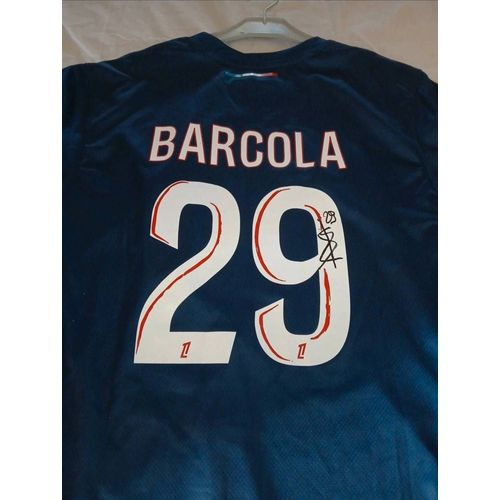 Maillot Psg  Dédicacé Par Bradley Barcola