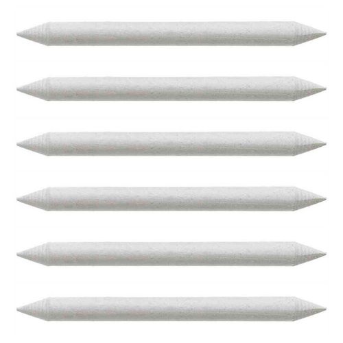 Faber-Castell Lot De 6 Estompes 9125 Pour Frotter Ou Corriger Les Traits De Crayons Pastel Et Les Craies