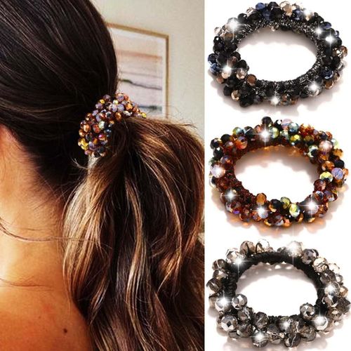 Chouchous À Cheveux Avec Strass Pour Queue De Cheval - Accessoires Pour Cheveux Pour Femme