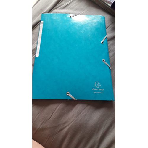 Chemise À Rabats Et Élastiques - A4 - Exacompta Bleue