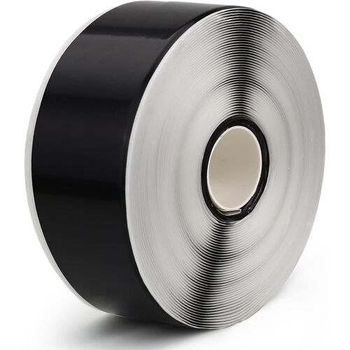 Ruban Adhésif En Butyle 51 Mm X 15 M Extra Épais Et Résistant Ruban Adhésif Étanche Auto-Scellant Pour Terrasses En Bois Coutures 1 Rouleau Noir (Jdt05050)
