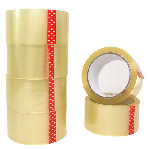 Lot De 6 Rouleaux De Ruban Adhésif Scotch Transparent,50 Mm X 66 Mm (6)