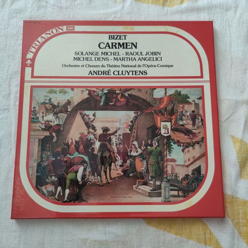 Vinyle Bizet - Carmen - Solange Michel – Raoul Jobin - Michel Dens – Martha Angelici - Orchestre Et Choeurs Du Théâtre National De L’Opéra-Comique - André Cluytens
