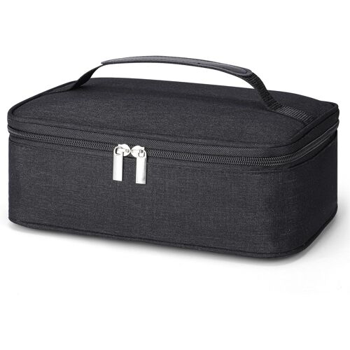 Jexnovashop-Sac Isotherme Repas, 4l Petit Glaciere Souple Isotherme Portable Lunch Bag Isotherme Pratique Pour Lunch Box Homme Femme Enfants École Bureau Pique-Nique, Noir