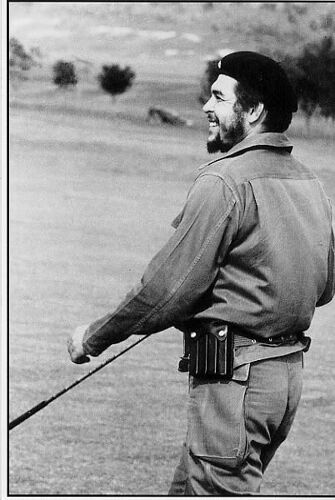 Cuba, Che Guevara Jouant Au Golf Avec Fidel, 1960