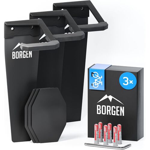 JEXNOVASHOP-Support Mural pour vélos | Montage Vertical pour vélos électriques, VTT, vélo de Course en Noir Mat | Suspension de vélo pour Appartement et Garage avec Coussinets
