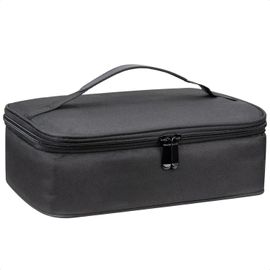 SUBZONAL-HONZUEN Petit sac Isotherme Repas, Sac Glaciere Déjeuner pour Hommes Femmes Garcon Adultes, Panier Repas Imperméable pour Le Bureau, Le Pique-nique et L'activité en Plein Air(Noir)