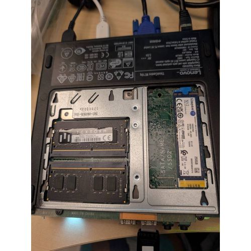 Lenovo M710q Intel Core i3 - Ram 16 Go - SSD 500 Go