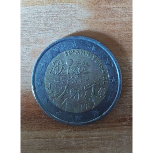 Pièce De 2 Euros Rare 30 Ème Anniversaire De La Fête De La Musique